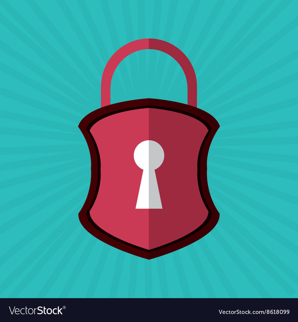 Security system shield concept warning
