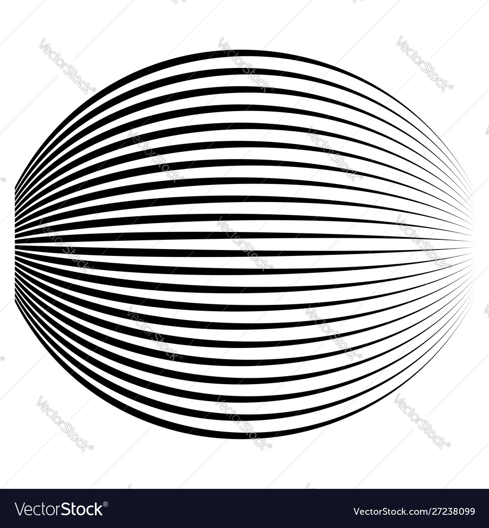 Spherical globe circular distort effect pattern vector image Spherical globe circular distort effect pattern