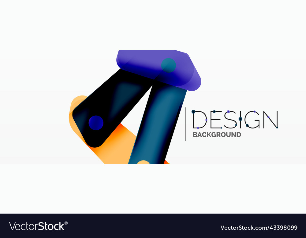 Tech minimal geometric wallpaper creative Vector Image