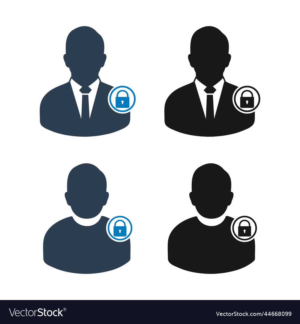 User log icon set flat style eps