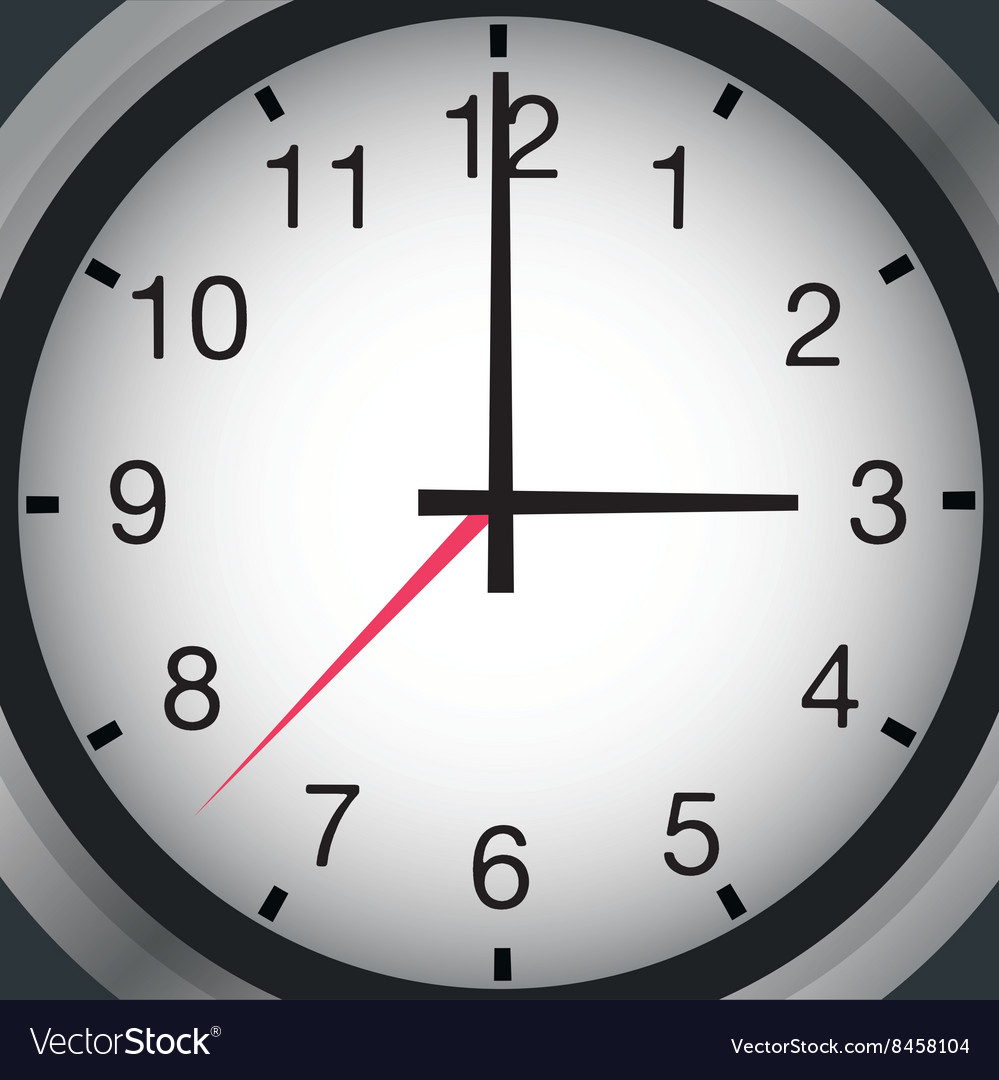 Clock icon object time concept design