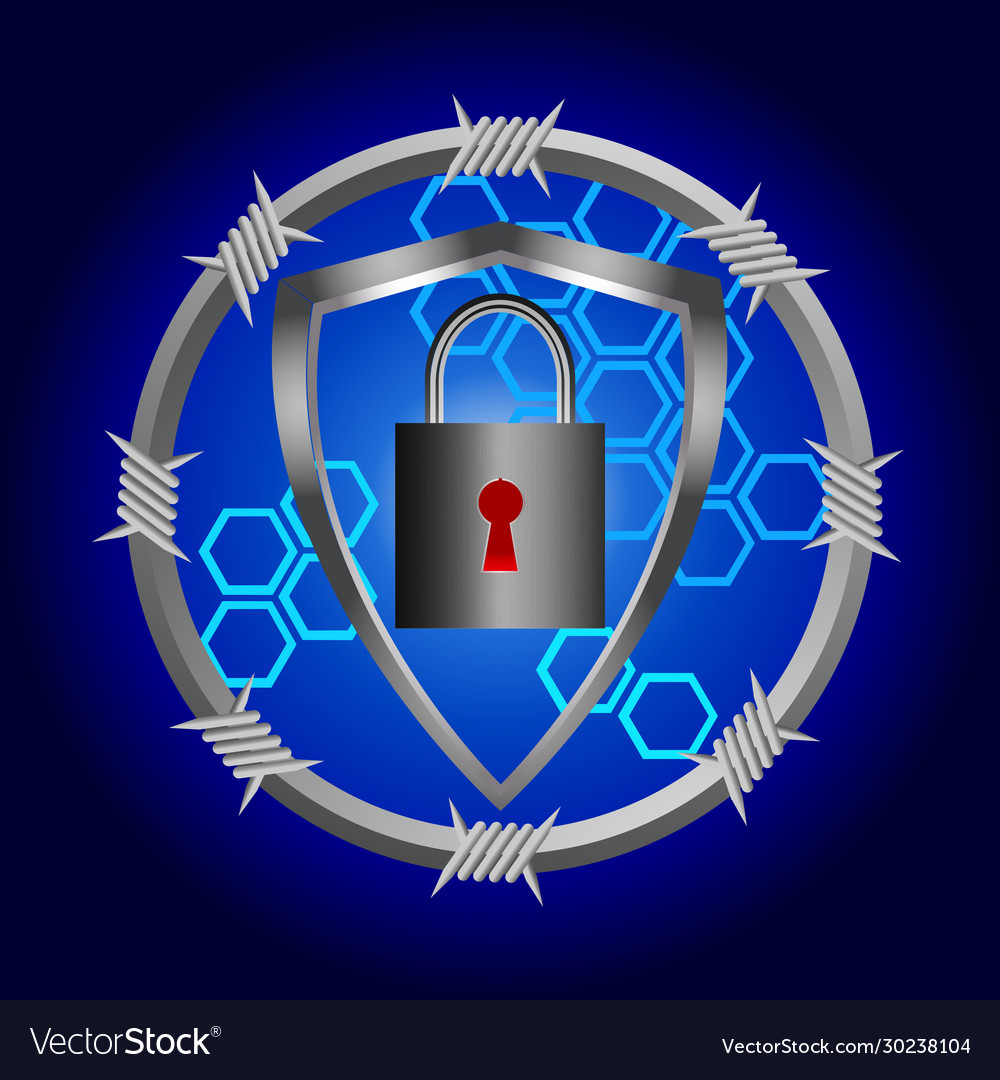 Cyber Security Shield Background