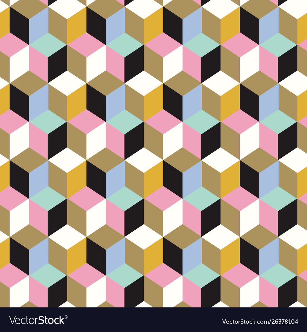 Geometric Cube Pattern