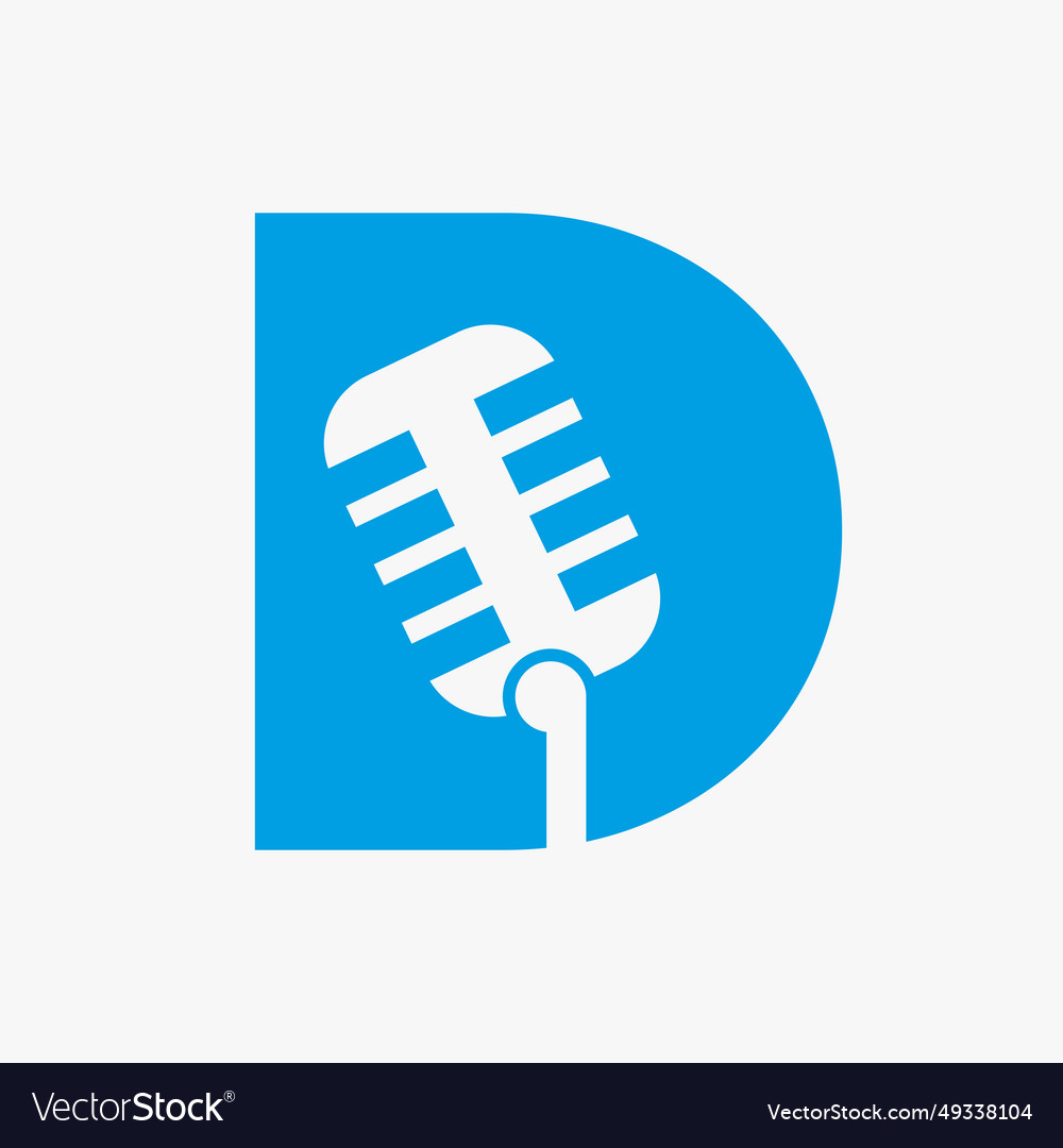 Brief d podcast logo musik symbol