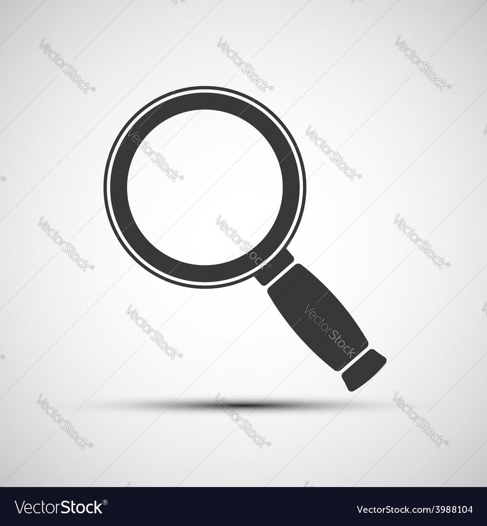 Magnifying glass icon Royalty Free Vector Image