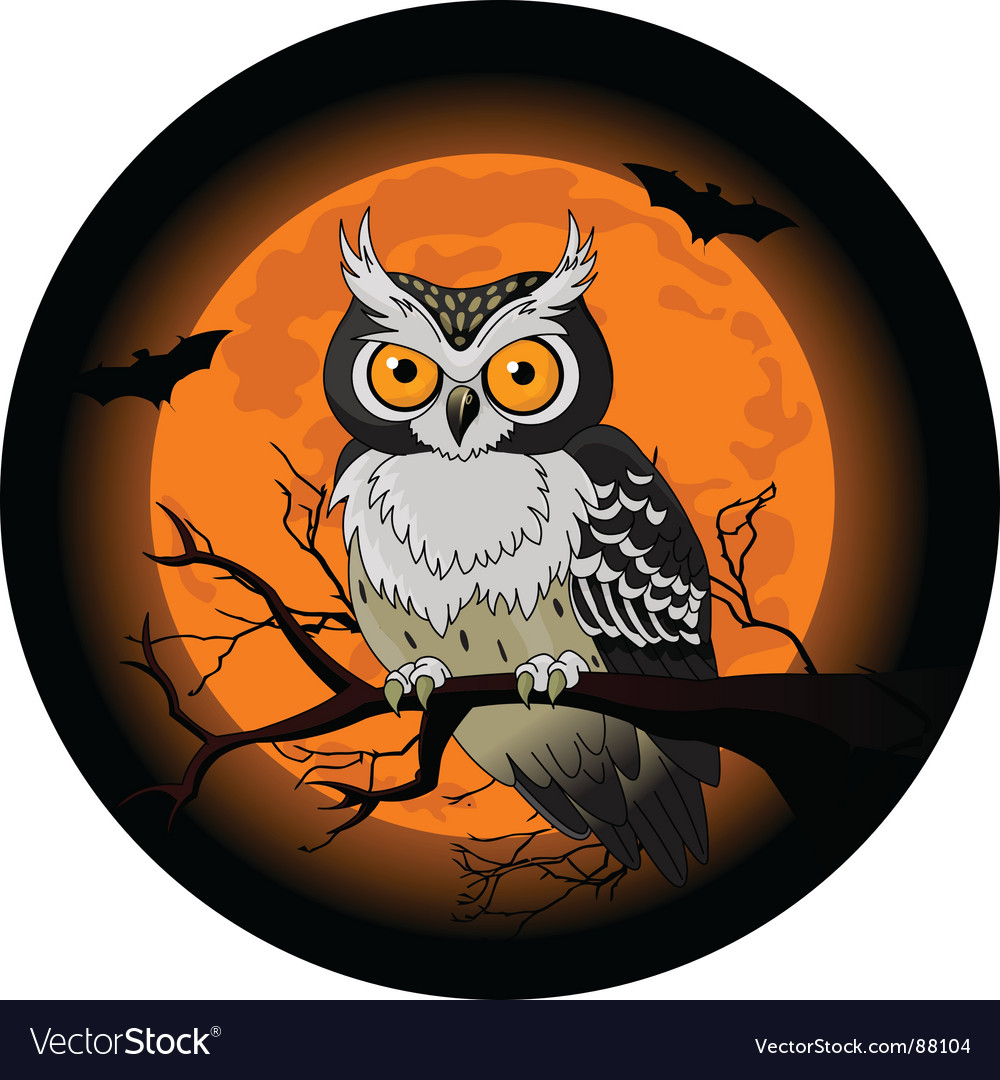 Owl Night Royalty Free Vector Image Vectorstock