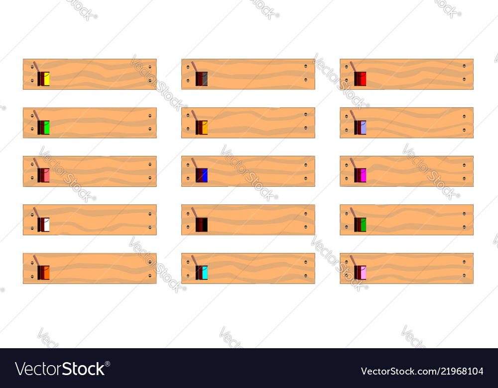 Plank and paint icons