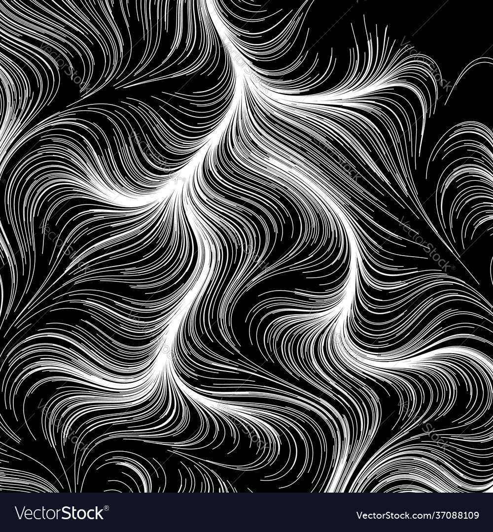 Abstract render random wavy curvy writhe lines vector image Abstract render random wavy curvy writhe lines