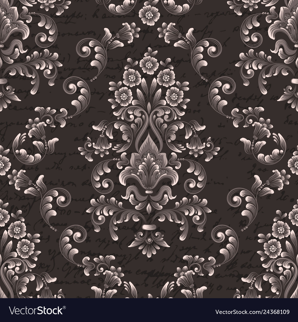 Damask Nahtlose Muster Element