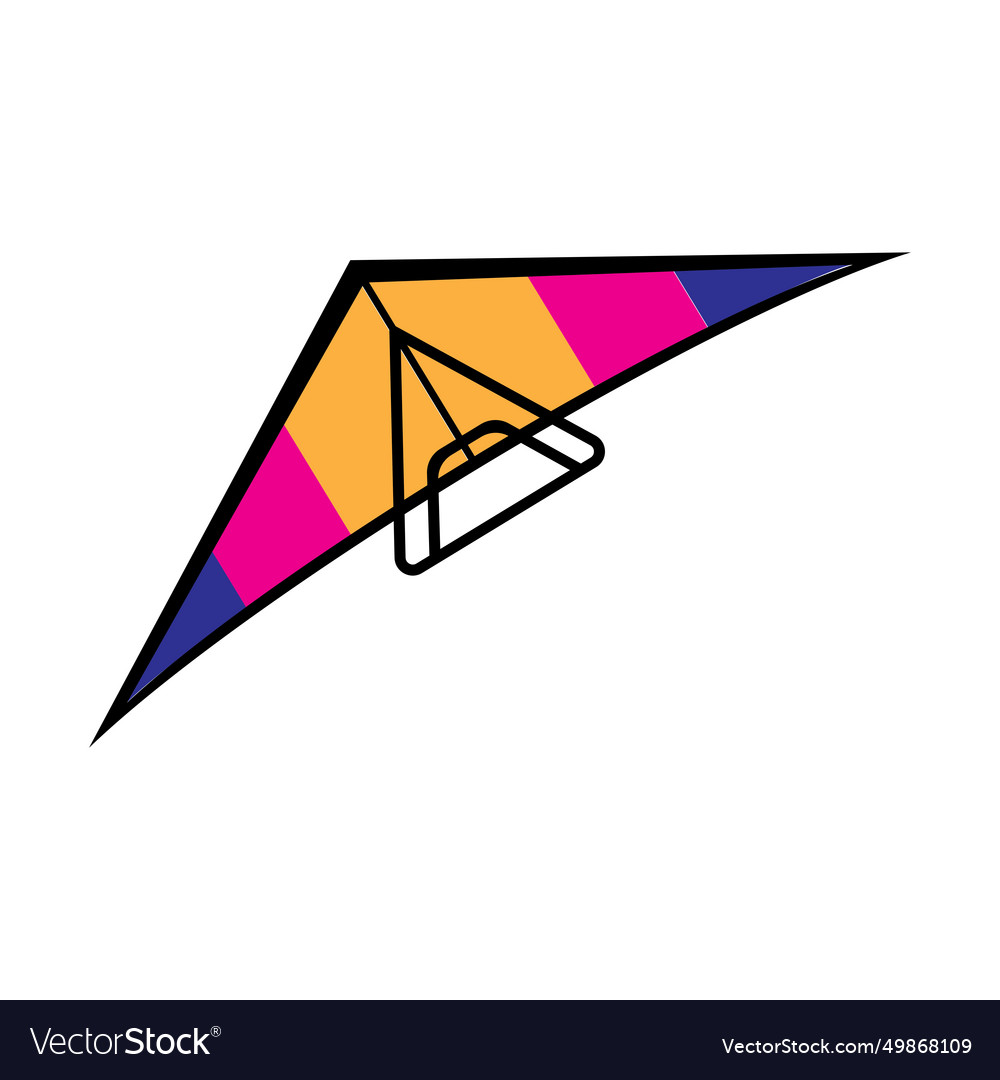 Hängegleitsymbol vector image Hängegleitsymbol