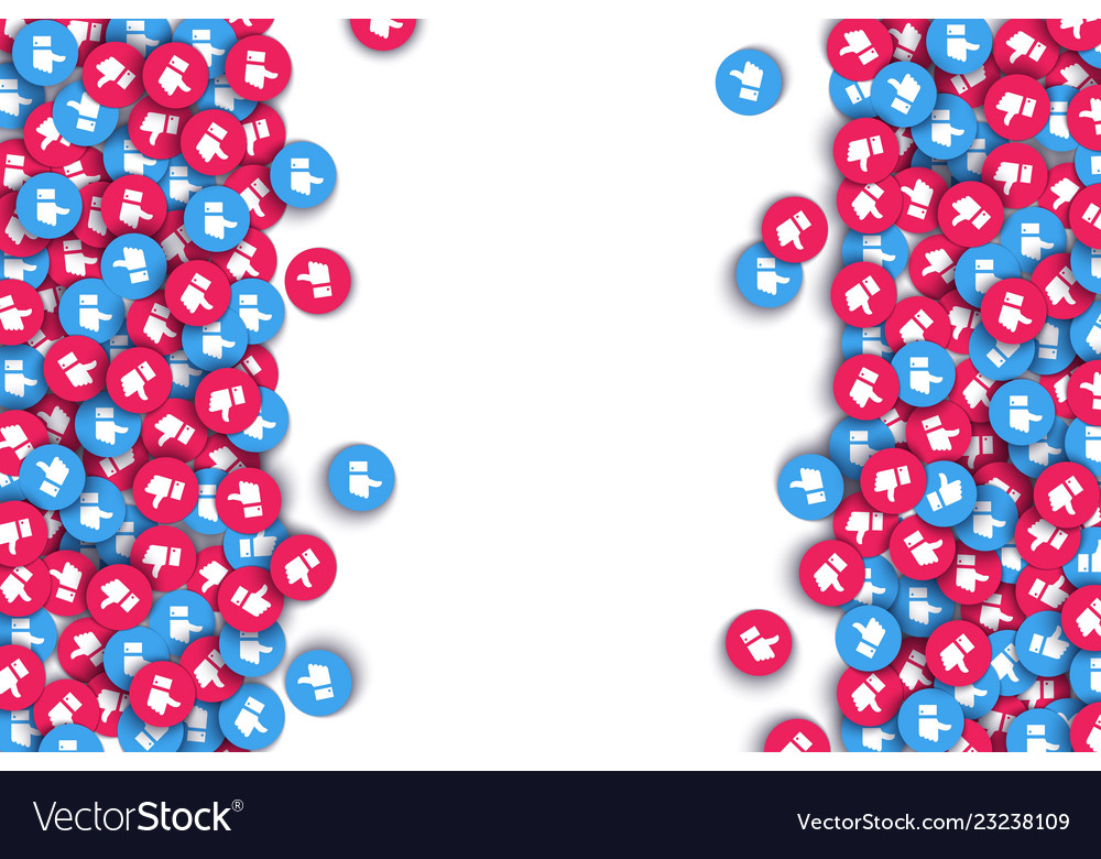 Like thumbs up icons web buttons pattern