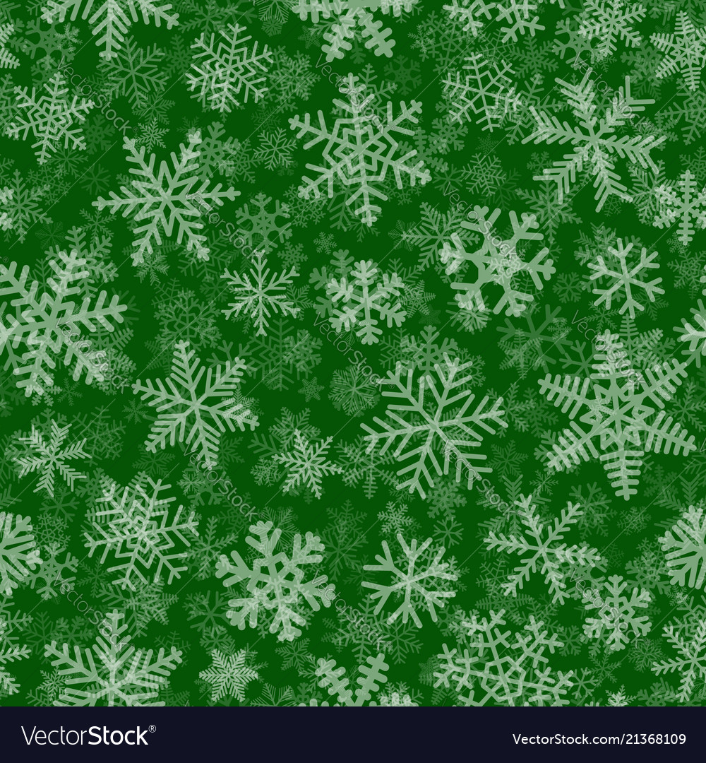 Seamless pattern of many layers snowflakes vector image Seamless pattern of many layers snowflakes