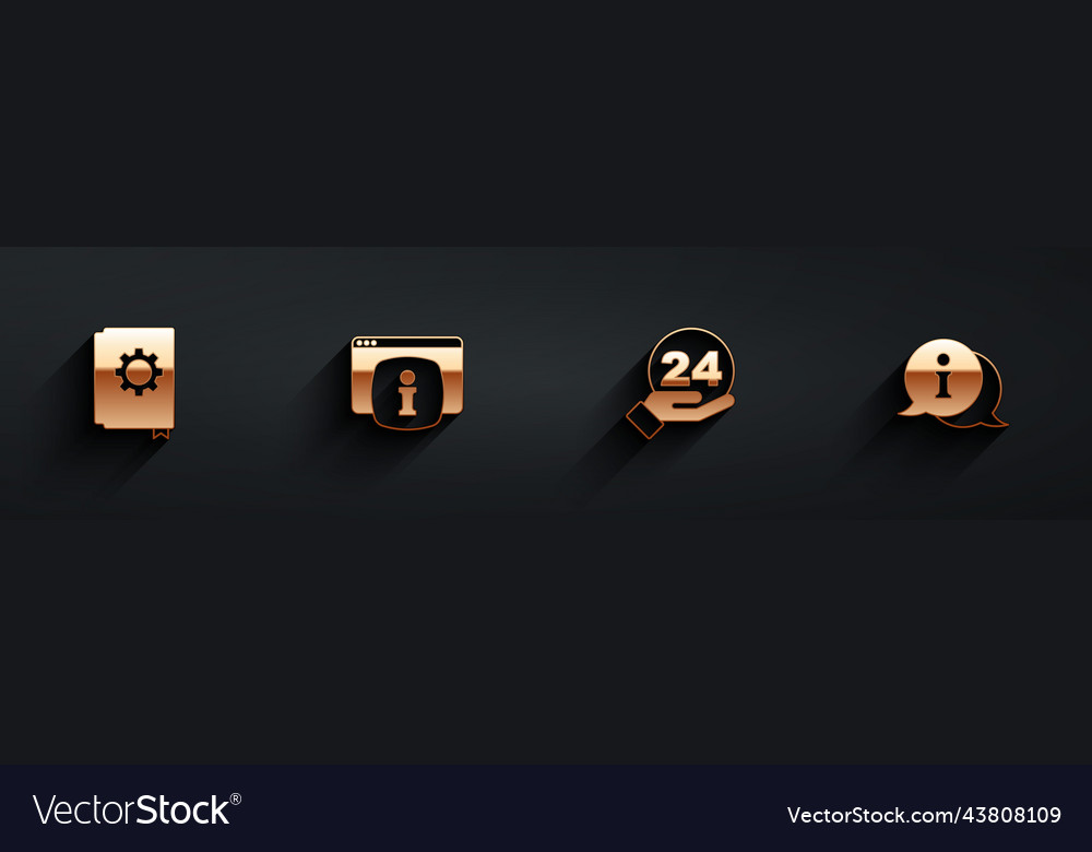 Set user manual monitor with faq information vector image Set user manual monitor with faq information