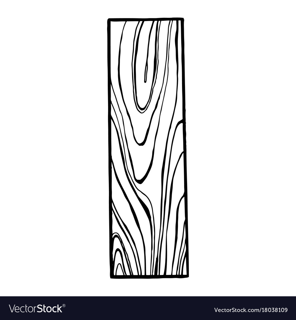 Wooden letter i engraving