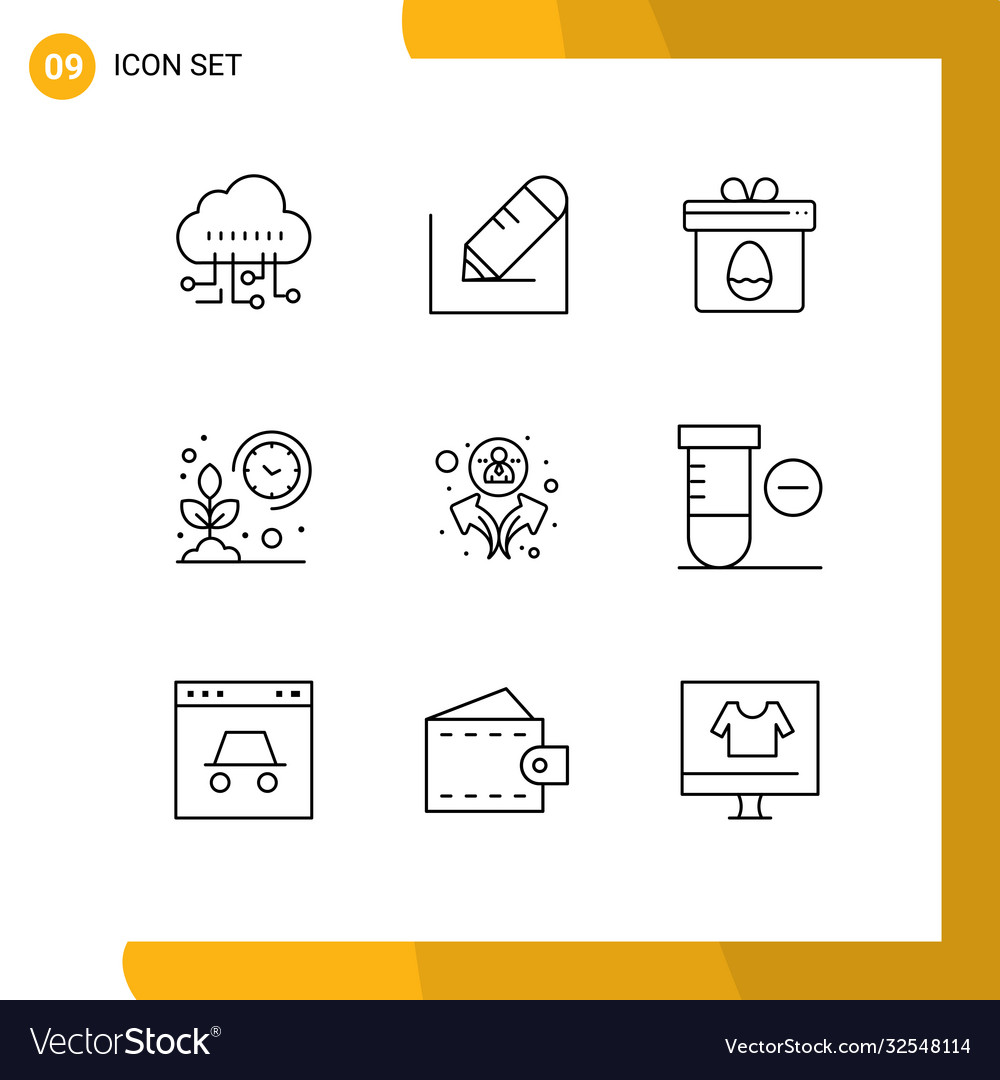 9 universal outlines set for web and mobile