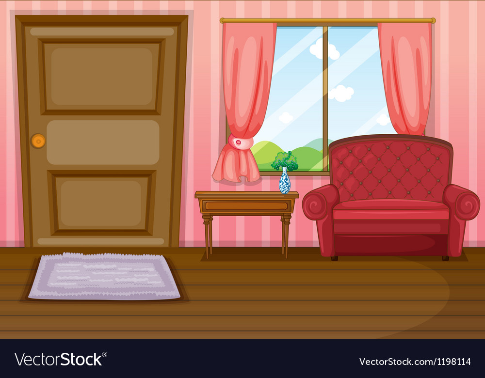 Download An empty living room Royalty Free Vector Image