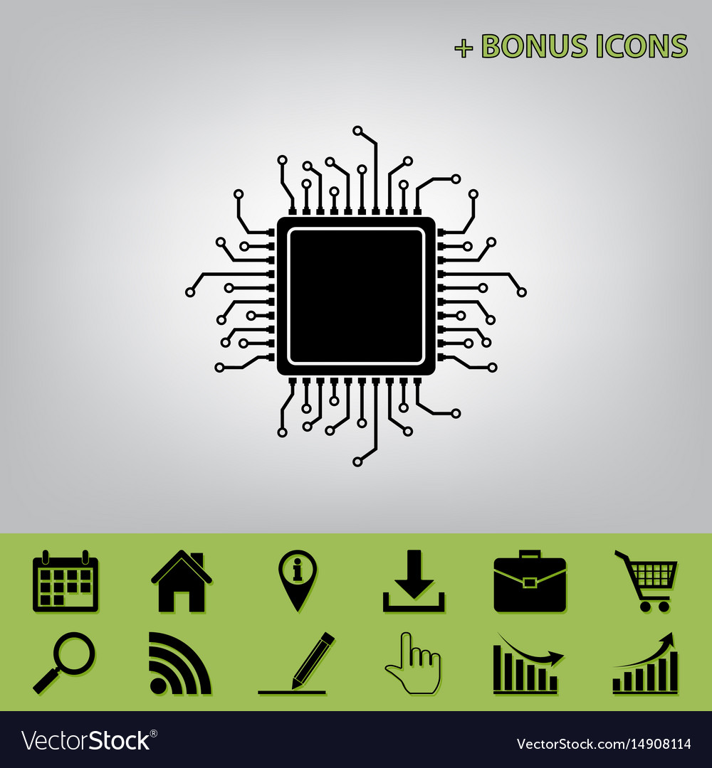 Cpu microprocessor black
