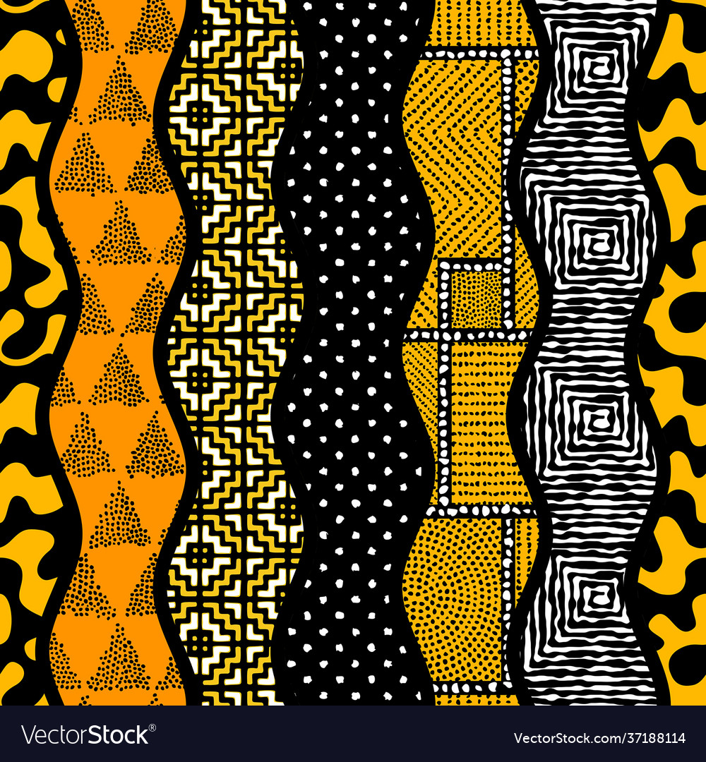 Ethnic tribal pattern seamless art image