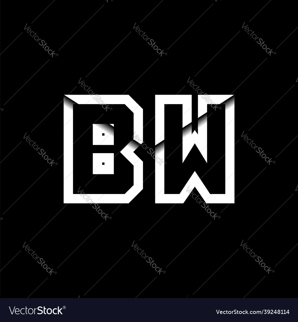 Monogram envelope shape style Vector Image Monogram envelope shape style