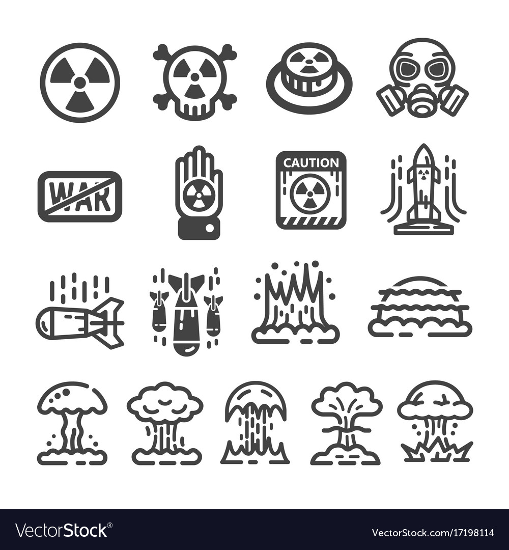 Nuclear war icon Royalty Free Vector Image - VectorStock
