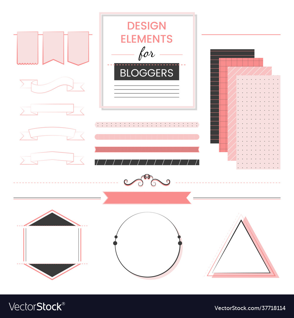 Set design elements for bloggers