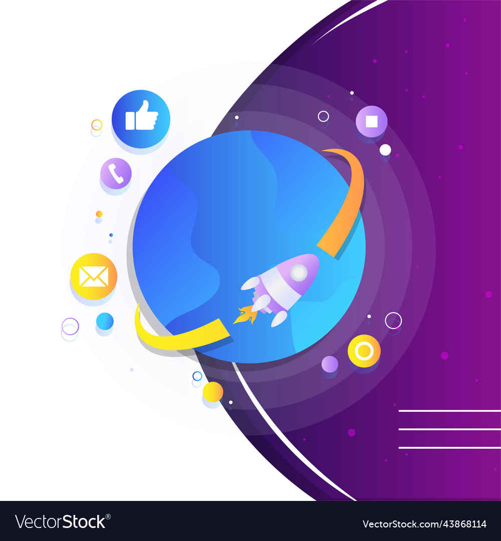Template web banner modern design gradient stylish vector image Template web banner modern design gradient stylish