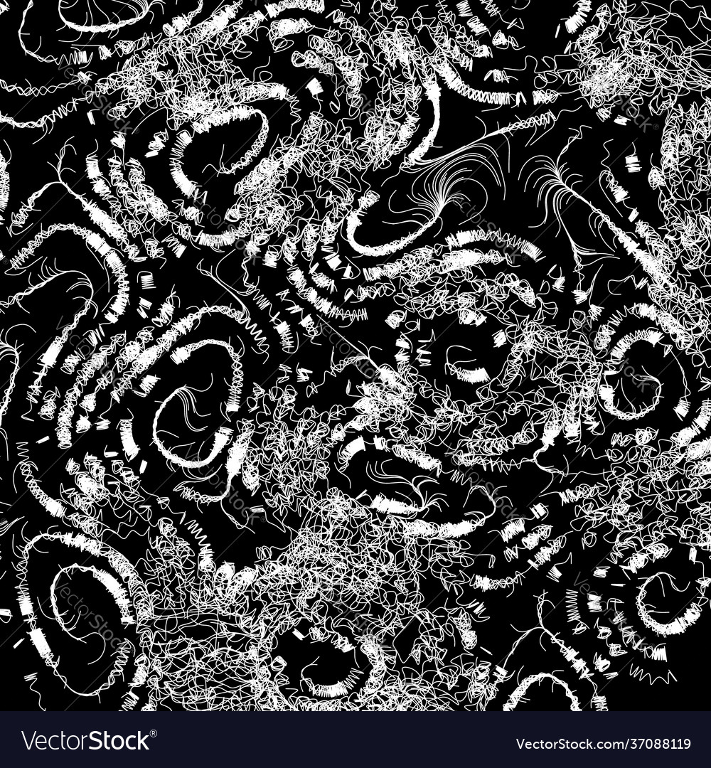 Abstract render random wavy curvy writhe lines vector image Abstract render random wavy curvy writhe lines