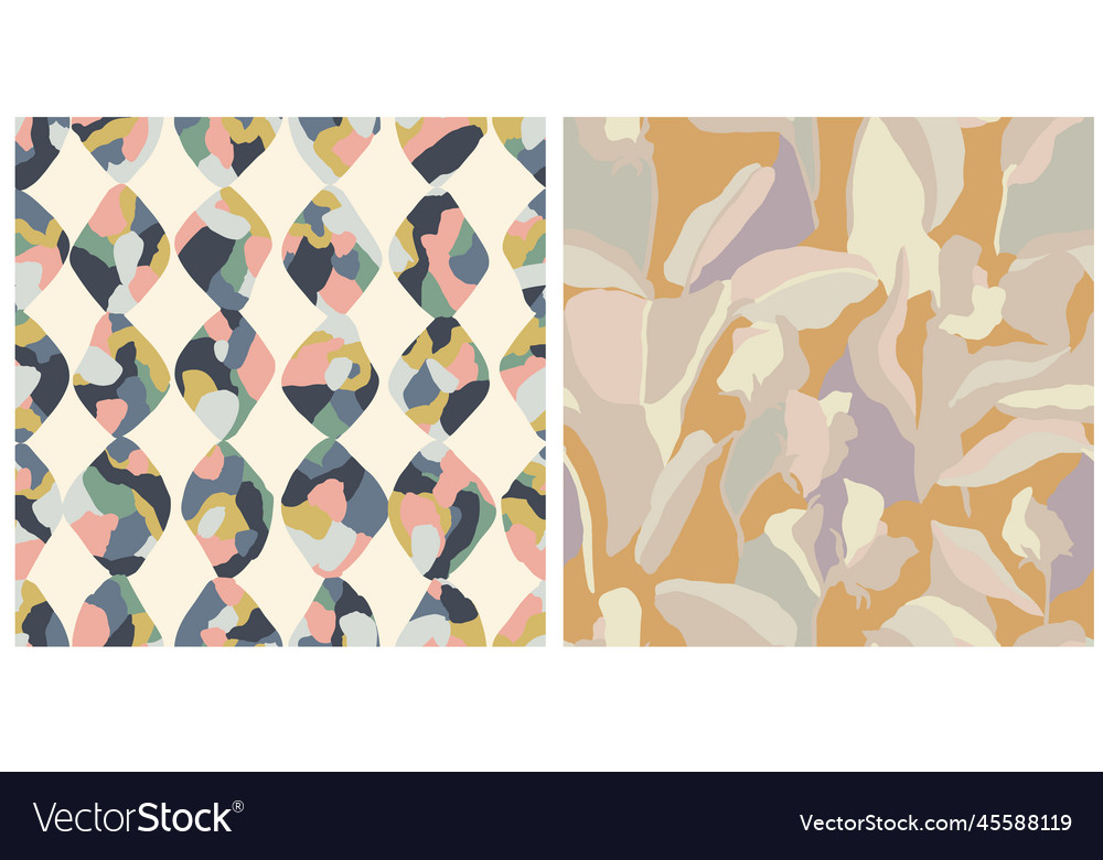 Abstract shape seamless pattern vector image Abstract shape seamless pattern