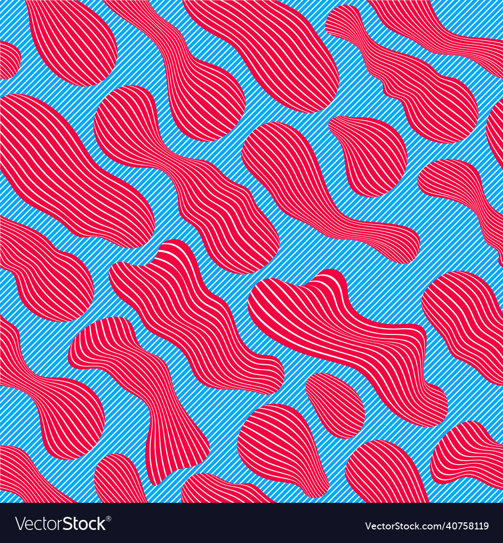 Abstract shapes seamless background pattern Vector Image Abstract shapes seamless background pattern