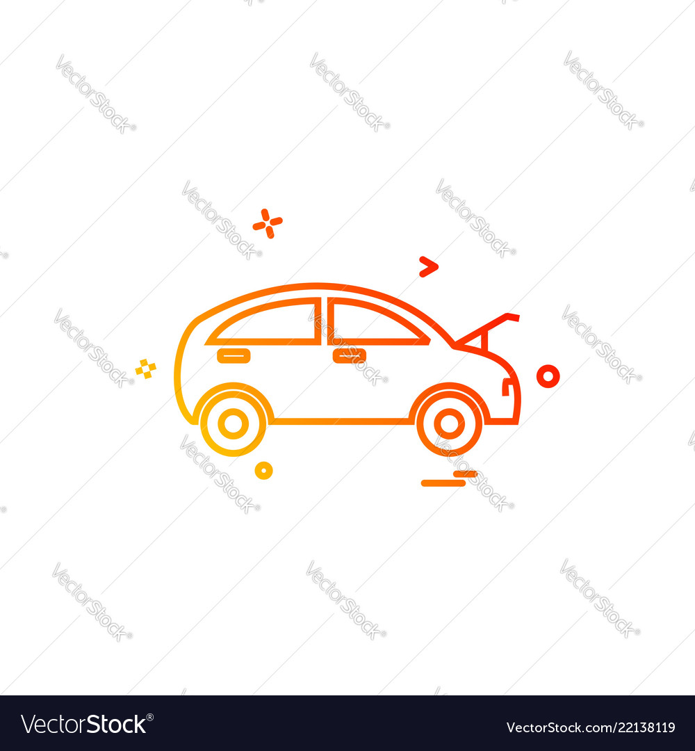 Car workshop icon design