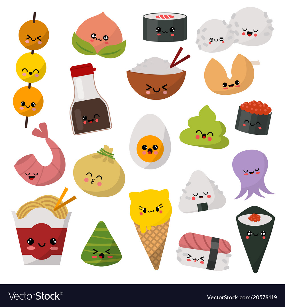 Cute Japanese Sushi Emojis