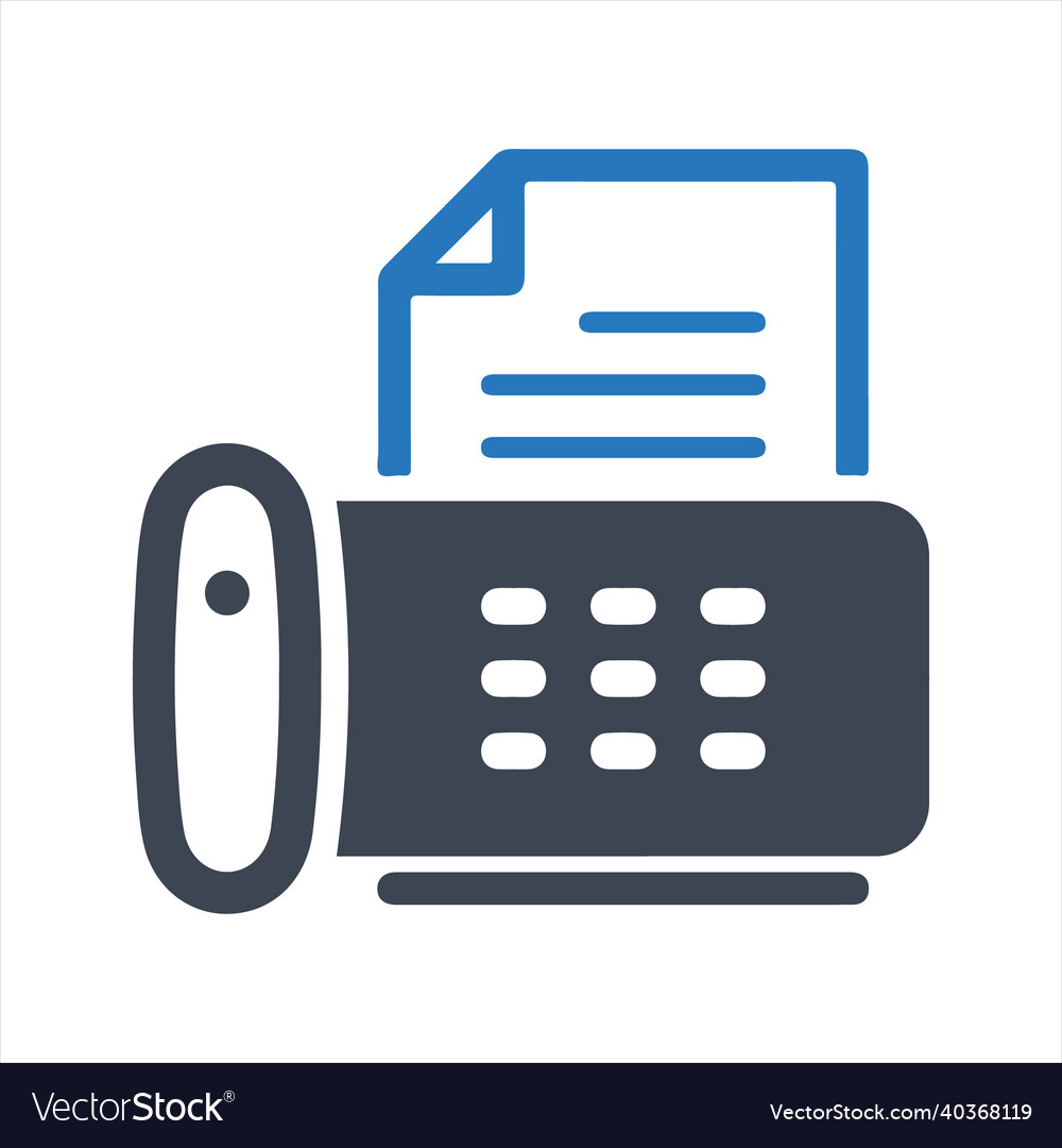 Fax machine icon