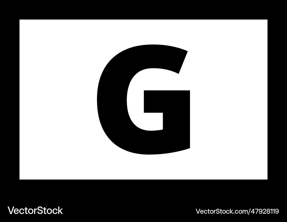 G - 2 Royalty Free Vector Image - VectorStock