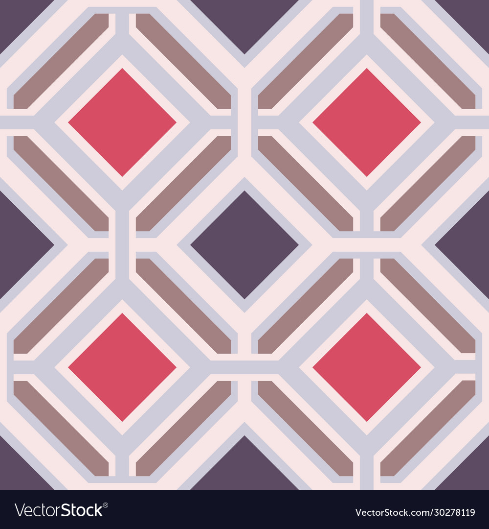 Multicolored rhombuses seamless pattern in retro