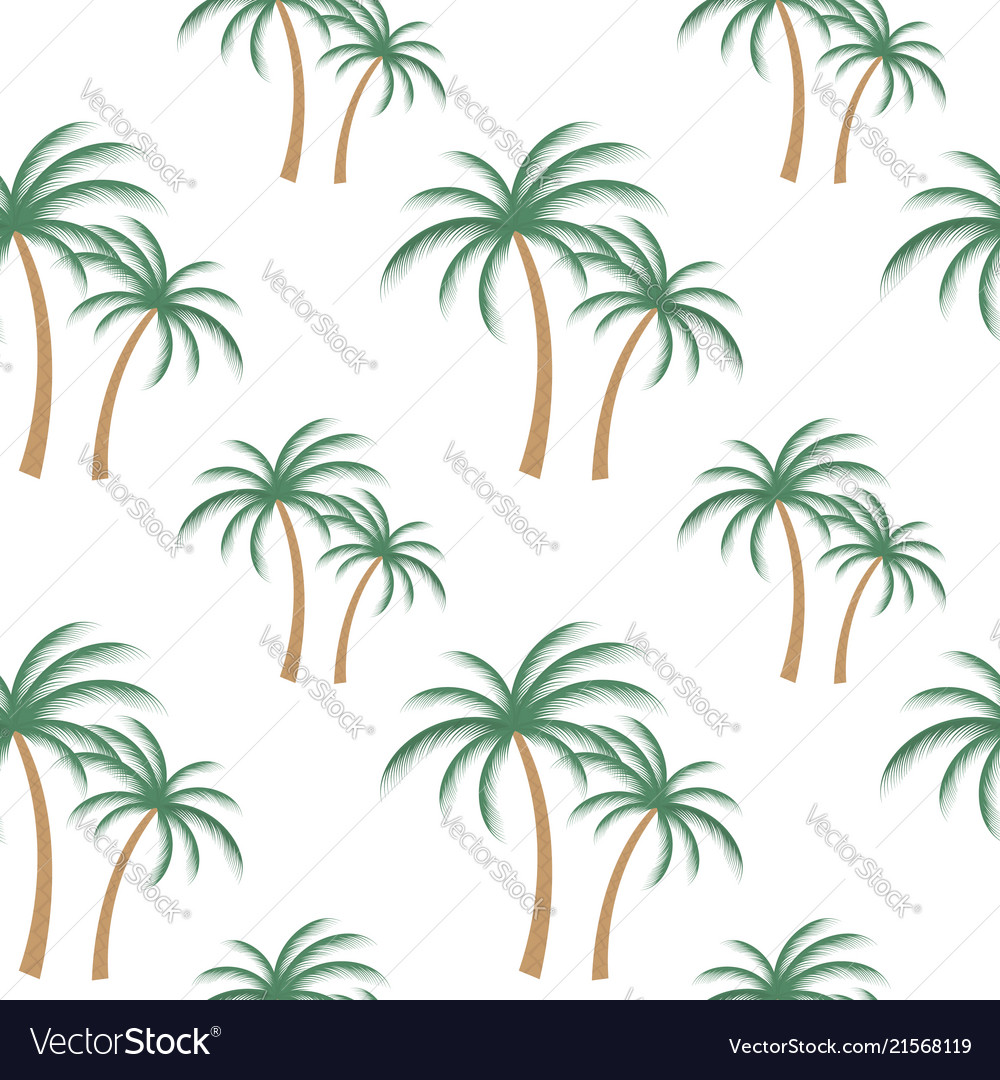 Palm Baum nahtlos Sommer Muster tropische vector image Palm Baum nahtlos Sommer Muster tropische