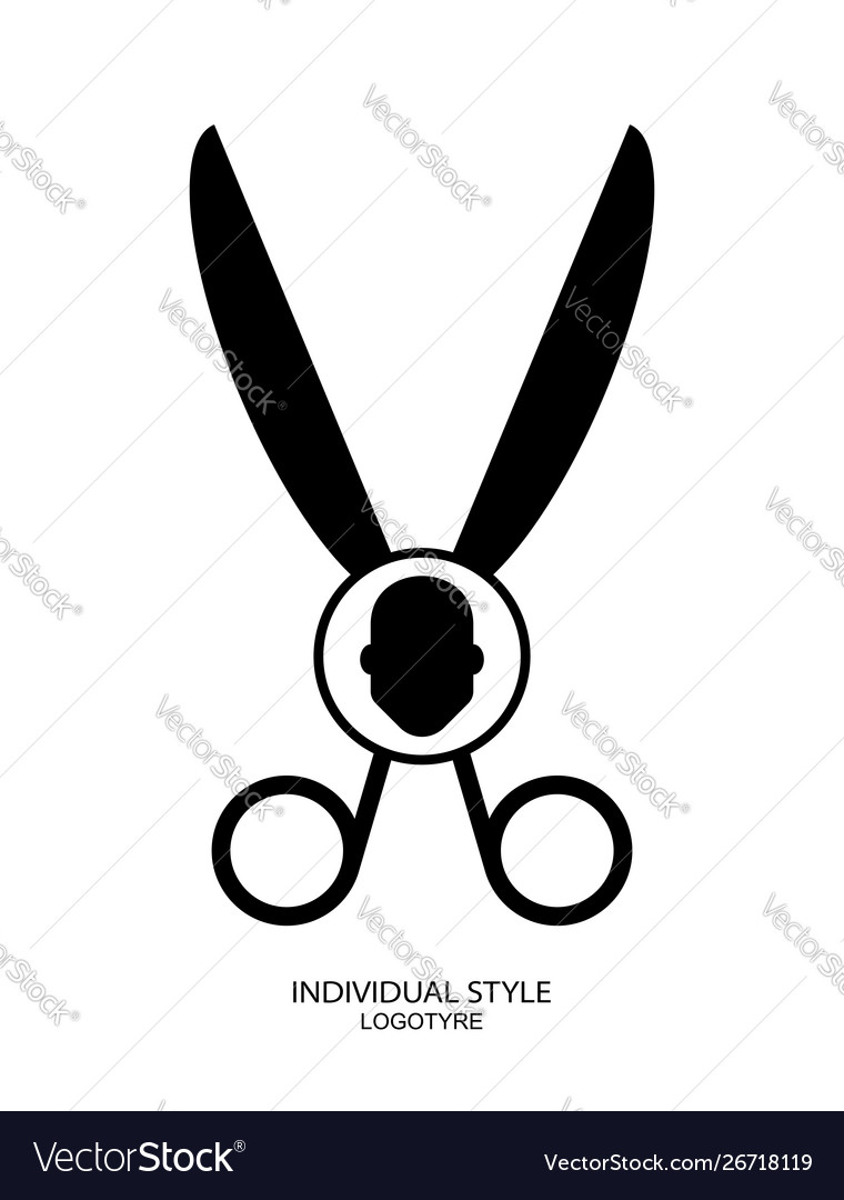 Scissors opened and head Vector Image Scissors opened and head