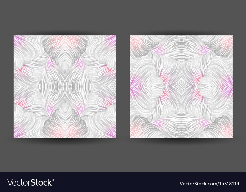 Set abstract pattern seamless line art tracery