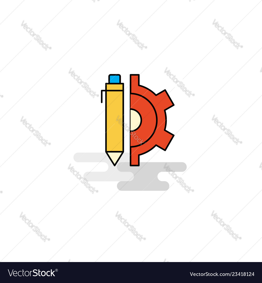 Flat Setting Icon - Modern Style