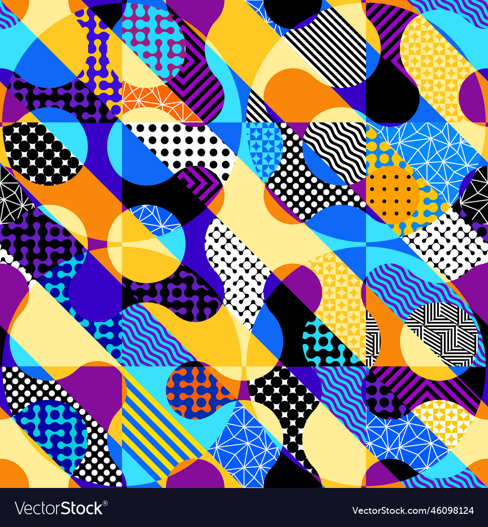 Geometric abstract pattern intersection style vector image Geometric abstract pattern intersection style