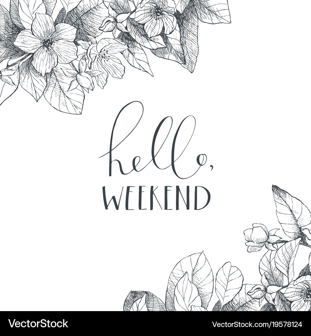 Flowers Art Hand Lettering