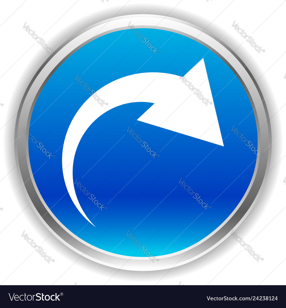 Icon with curved arrow fold twist rotate concept vector image Icon with curved arrow fold twist rotate concept