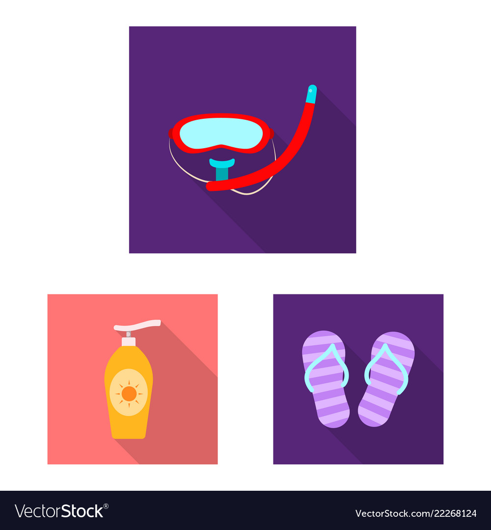 Isolated object of pool and swimming icon Vector Image Isolated object of pool and swimming icon
