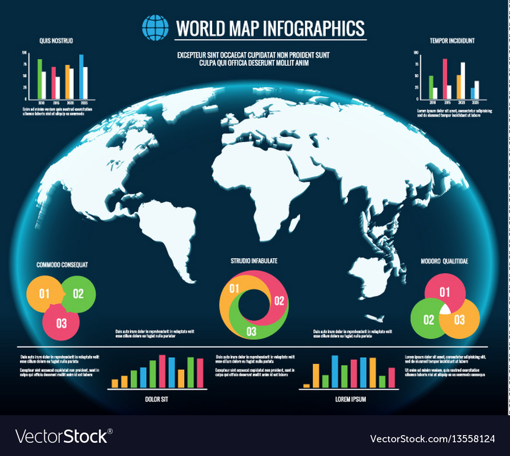 3d map infographic