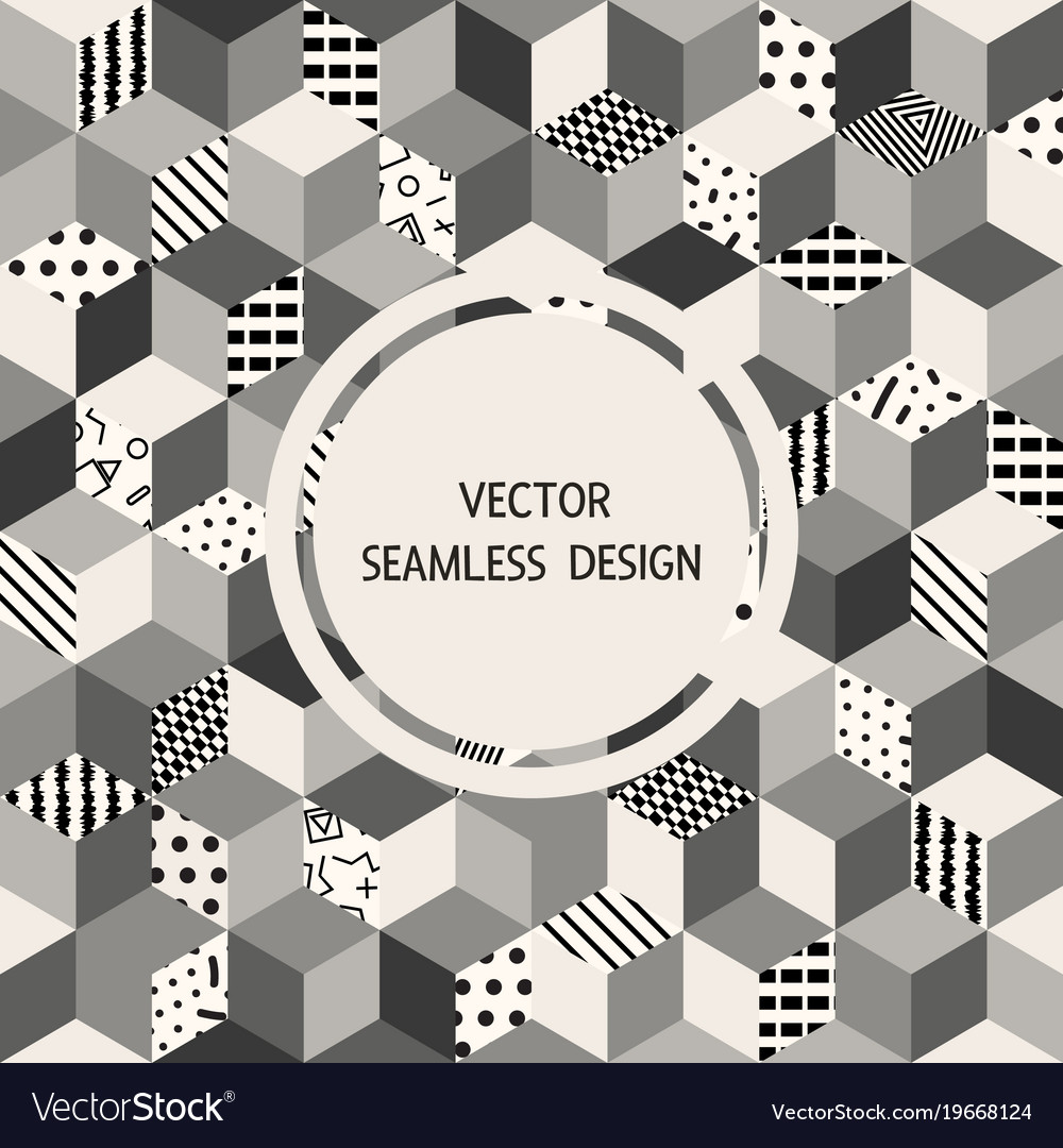Seamless pattern cubes