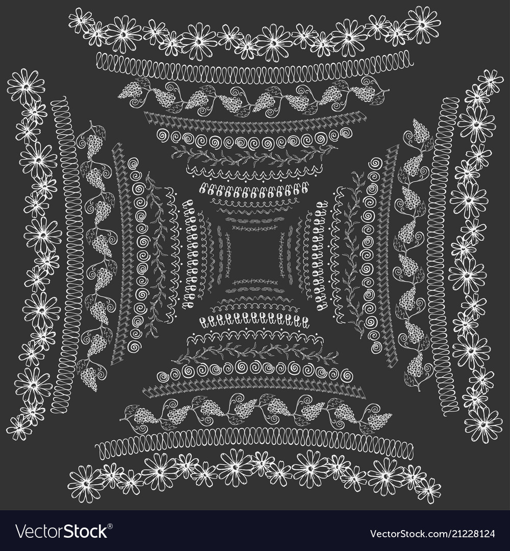 Set with square shaped frames on dark background Vector Image Set with square shaped frames on dark background