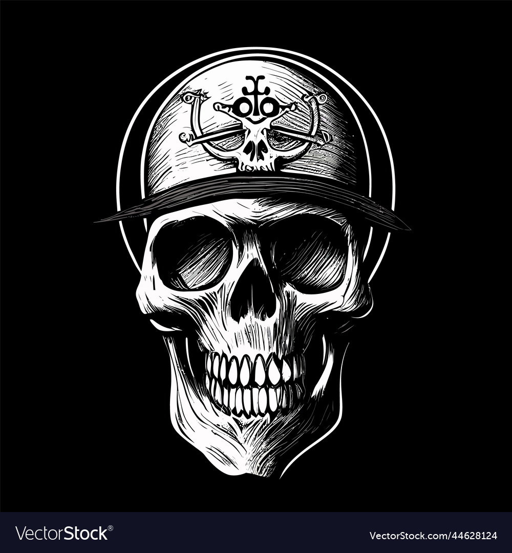 Skull sketch scull for t-shirt or poster Vector Image Skull sketch scull for t-shirt or poster