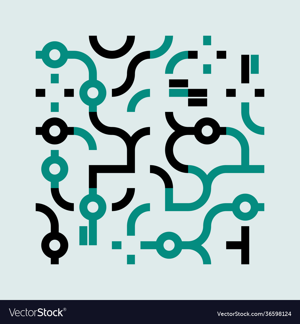 Trendy background with simple shapes vector image Trendy background with simple shapes