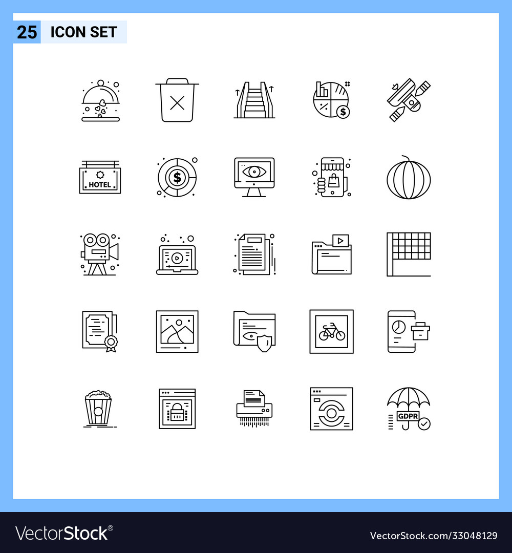 25 universal lines set for web and mobile