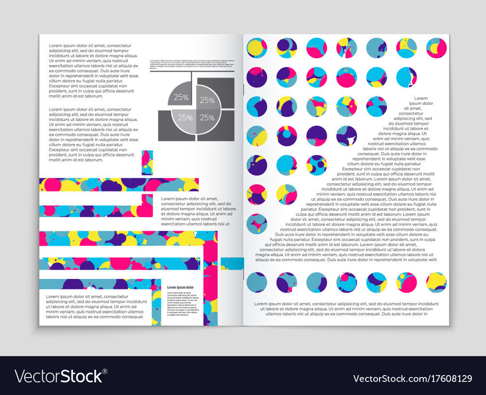 Abstract layout background set for art