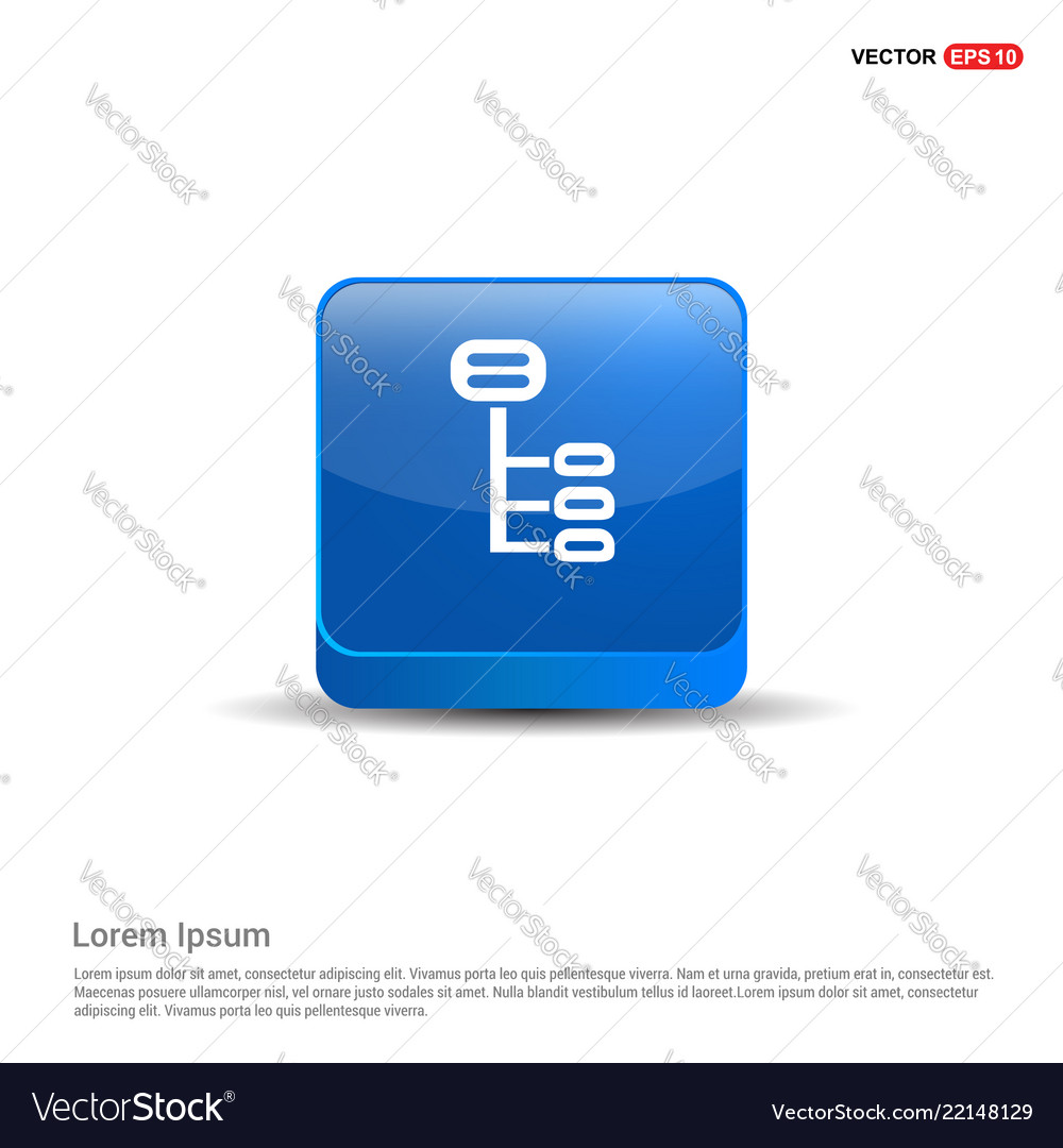 Computer network icon - 3d blue button vector image Computer network icon - 3d blue button